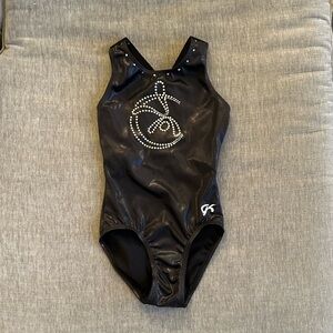 GK shiny black leotard, AXS